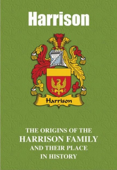 Harrison Coat Of Arms History English Family Name Origins Mini Book