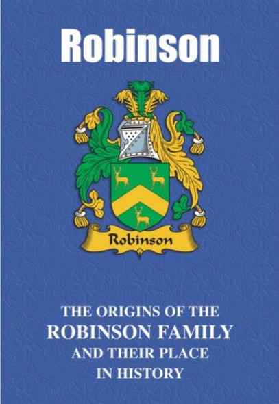 Robinson Coat Of Arms History English Family Name Origins Mini Book