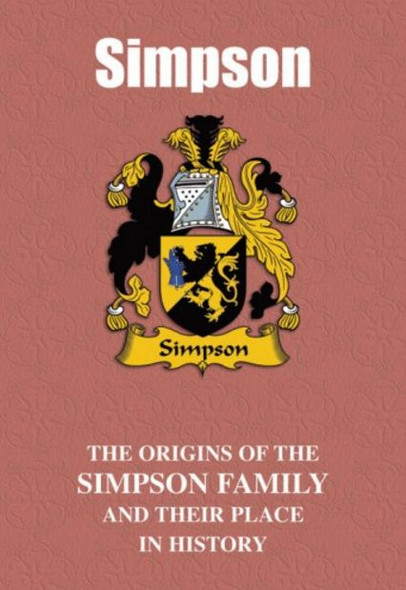 Simpson Coat Of Arms History English Family Name Origins Mini Book