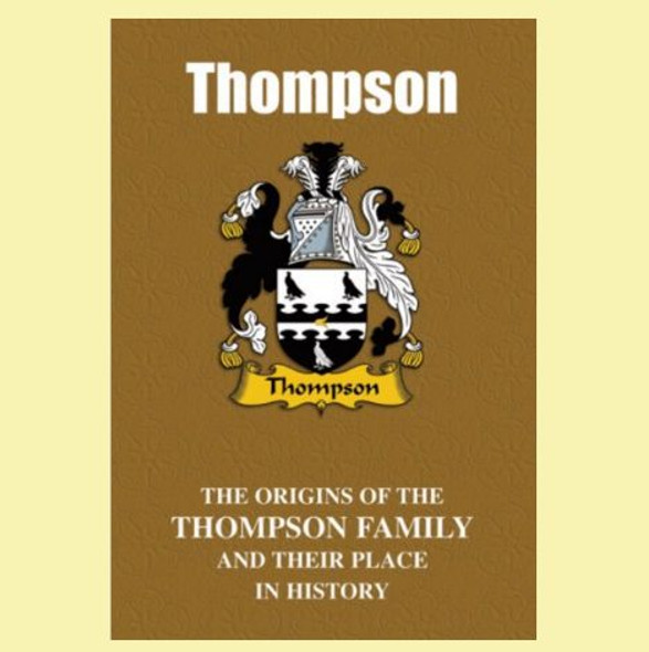 Thompson Coat Of Arms History English Family Name Origins Mini Book