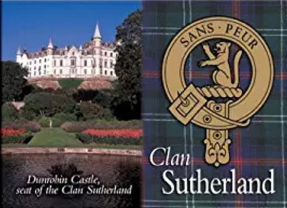 Sutherland Clan Badge Scottish Family Name Fridge Magnets Set of 4