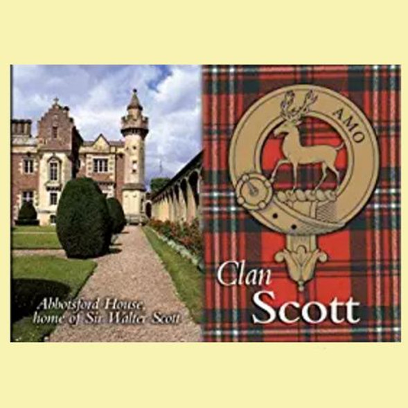Scott Clan Badge Scottish Family Name Fridge Magnets Set of 2