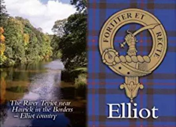 Elliot Clan Badge Scottish Family Name Fridge Magnets Set of 4