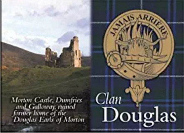 Douglas Clan Badge Scottish Family Name Fridge Magnets Set of 4