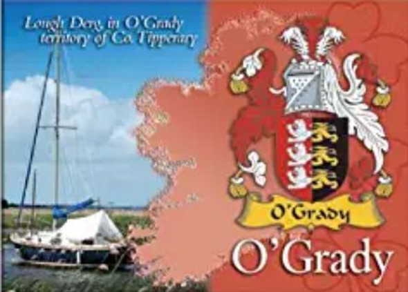 O'Grady Coat of Arms Irish Family Name Fridge Magnets Set of 4