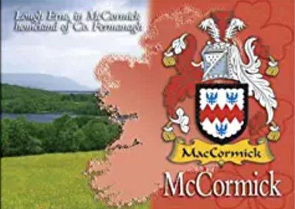 McCormick Coat of Arms Irish Family Name Fridge Magnets Set of 4