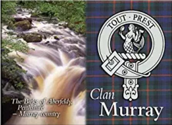 Murray Clan Badge Scottish Family Name Fridge Magnets Set of 4