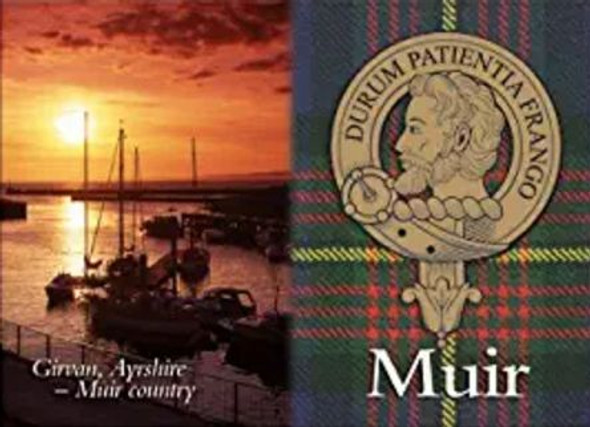 Muir Clan Badge Scottish Family Name Fridge Magnets Set of 4