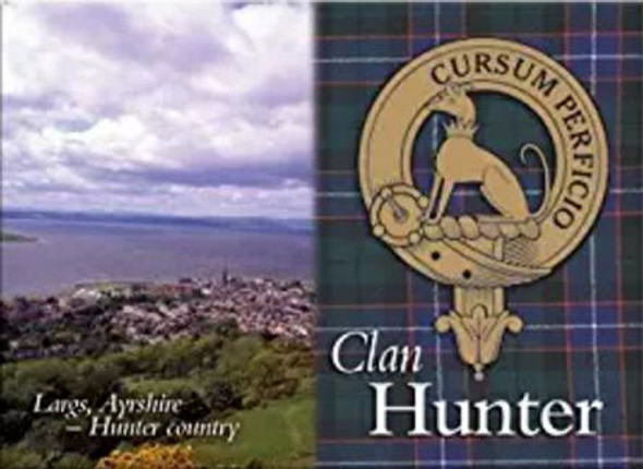 Hunter Clan Badge Scottish Family Name Fridge Magnets Set of 4