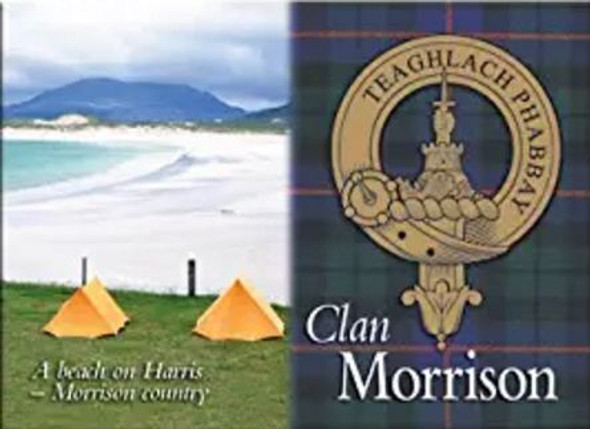 Morrison Clan Badge Scottish Family Name Fridge Magnets Set of 4