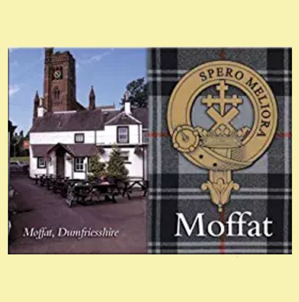 Moffat Clan Badge Scottish Family Name Fridge Magnets Set of 4