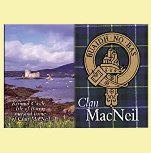 MacNeil Clan Badge Scottish Family Name Fridge Magnets Set of 2