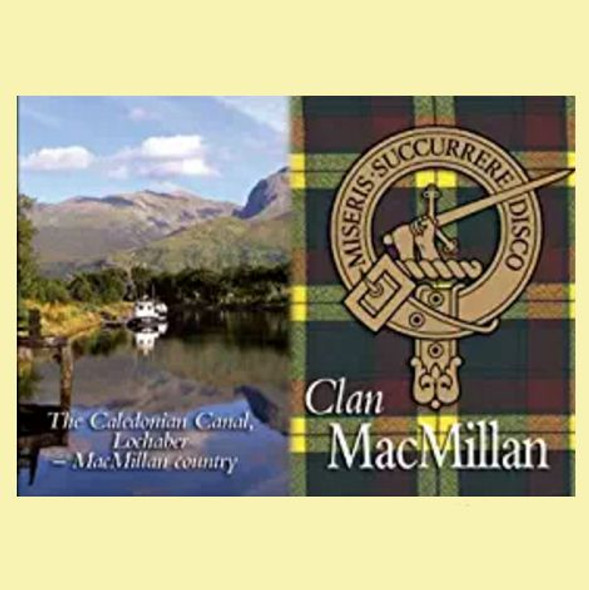 MacMillan Clan Badge Scottish Family Name Fridge Magnets Set of 4