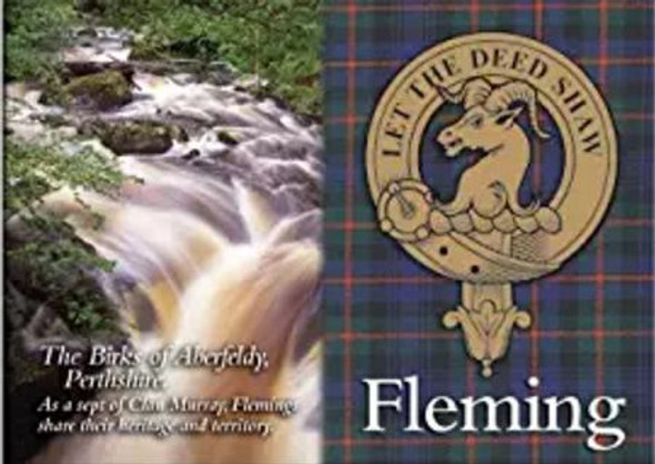 Fleming Clan Badge Scottish Family Name Fridge Magnets Set of 4