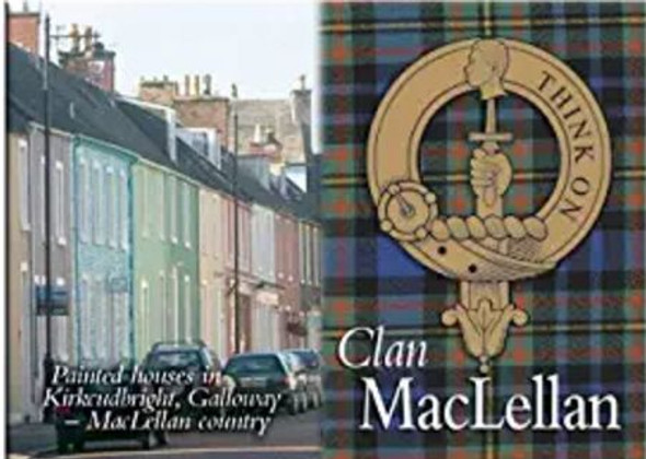 MacLellan Clan Badge Scottish Family Name Fridge Magnets Set of 4