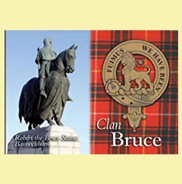 Bruce Clan Badge Scottish Family Name Fridge Magnets Set of 4