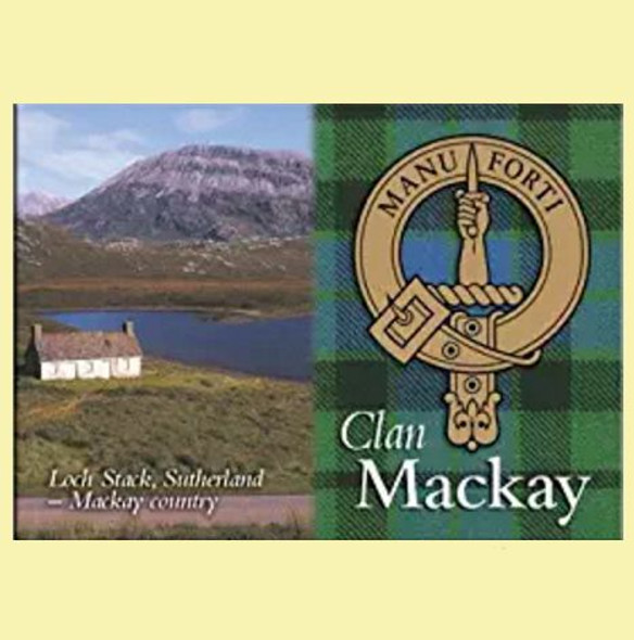 Mackay Clan Badge Scottish Family Name Fridge Magnets Set of 2