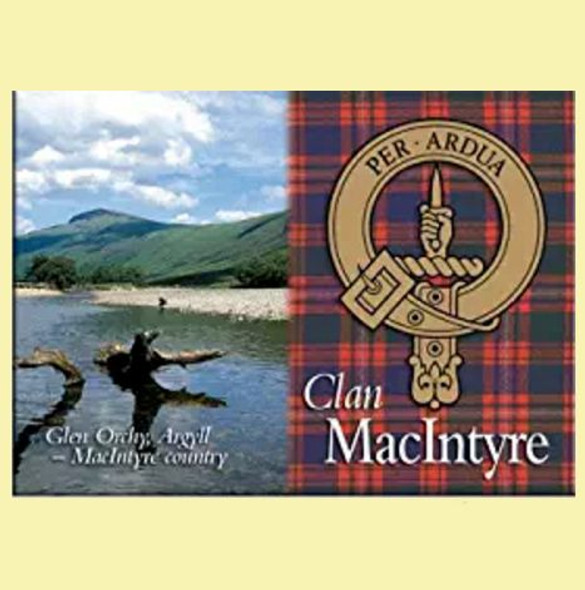 MacIntyre Clan Badge Scottish Family Name Fridge Magnets Set of 2
