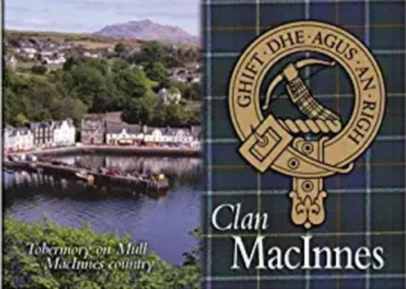 MacInnes Clan Badge Scottish Family Name Fridge Magnets Set of 2