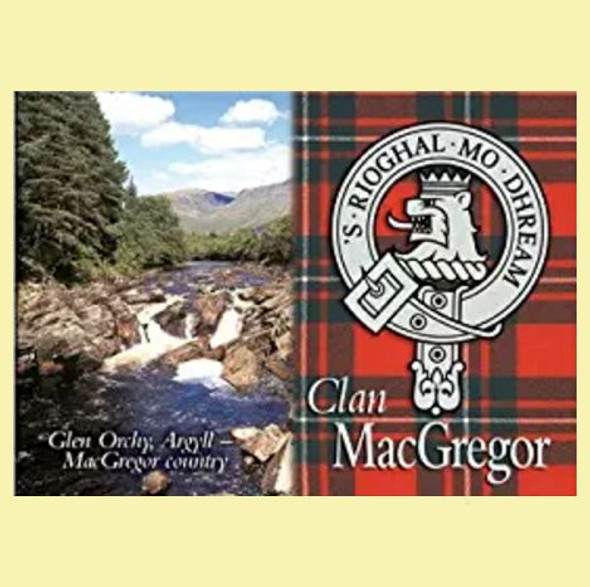 MacGregor Clan Badge Scottish Family Name Fridge Magnets Set of 4