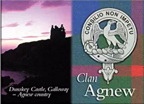 Agnew Clan Badge Scottish Family Name Fridge Magnets Set of 2