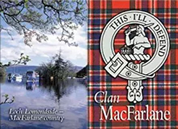 MacFarlane Clan Badge Scottish Family Name Fridge Magnets Set of 2