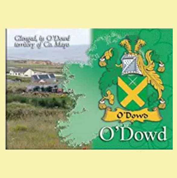 O'Dowd Coat of Arms Irish Family Name Fridge Magnets Set of 2