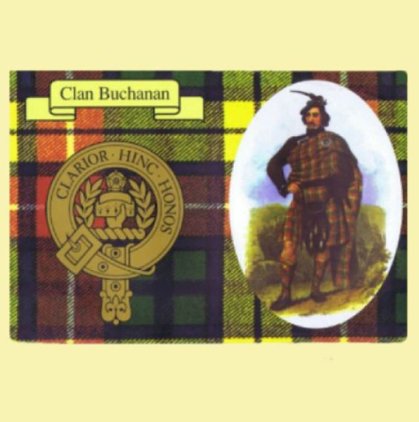 Buchanan Clan Crest Tartan History Buchanan Clan Badge Postcards Set of 2