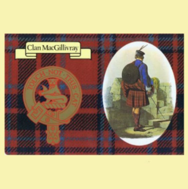 MacGillivray Clan Crest Tartan History MacGillivray Clan Badge Postcards Set of 2