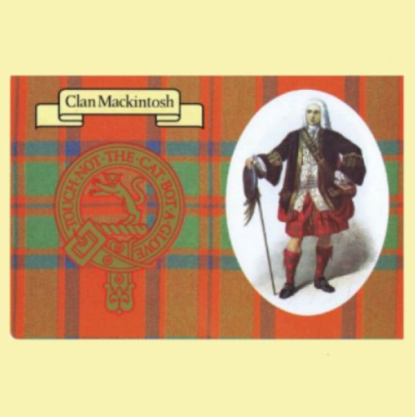 MacKintosh Clan Crest Tartan History MacKintosh Clan Badge Postcards Pack of 5