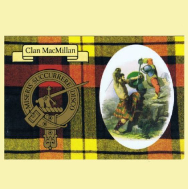 MacMillan Clan Crest Tartan History MacMillan Clan Badge Postcards Pack of 5