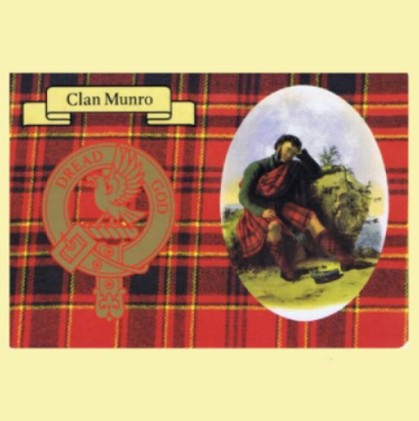 Munro Clan Crest Tartan History Munro Clan Badge Postcards Pack of 5