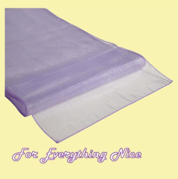 Lavender Organza Wedding Table Runners Decorations x 10 For Hire