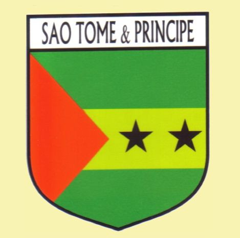 Sao Tome & Principe Flag Country Flag Sao Tome & Principe Decals Stickers Set of 3