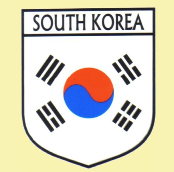 South Korea Flag Country Flag South Korea Decals Stickers Set of 3
