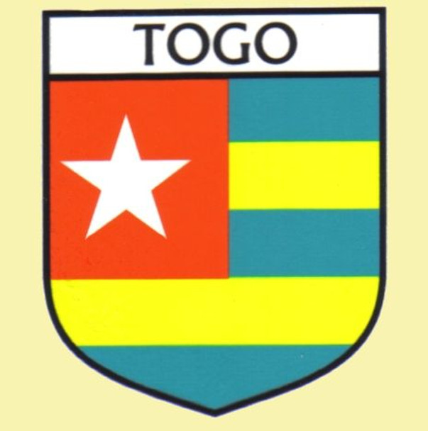 Togo Flag Country Flag Togo Decal Sticker