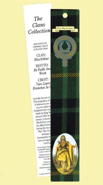 MacArthur Clan Tartan MacArthur History Bookmarks Set of 5