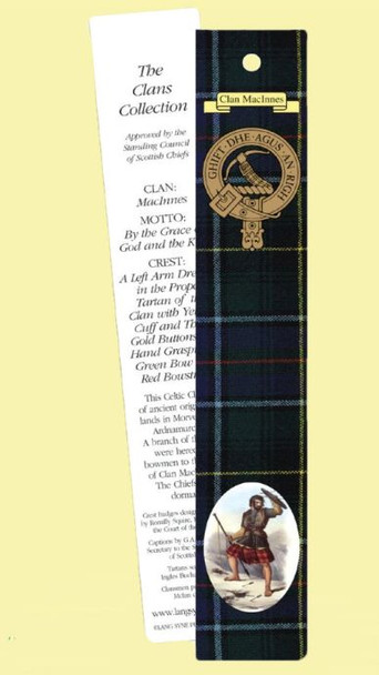 MacInnes Clan Tartan MacInnes History Bookmarks Set of 5