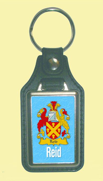 Reid Coat of Arms English Family Name Leather Key Ring Set of 2 Reid Coat of Arms English Family Name Leather Key Ring Set of 2