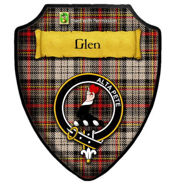 Glen Dress  Ancient Tartan Crest Wooden Wall Plaque Shield Glen Dress  Ancient Tartan Crest Wooden Wall Plaque Shield