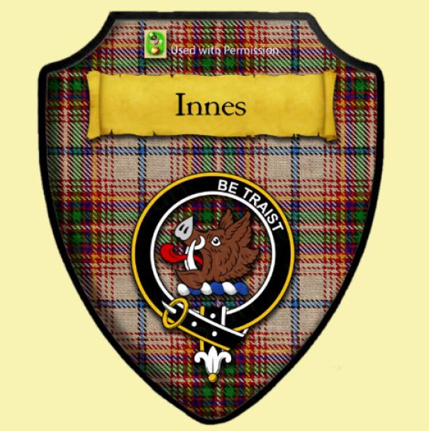 Innes Dance Tartan Crest Wooden Wall Plaque Shield