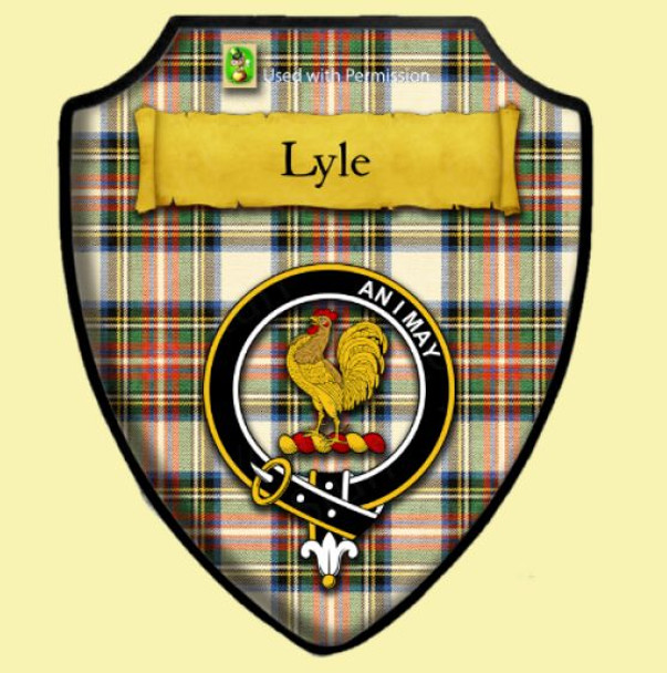 Lyle Dress Ancient Tartan Crest Wooden Wall Plaque Shield