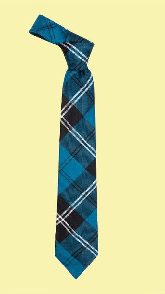 Ramsay Blue Ancient Tartan Lightweight Wool Straight Mens Neck Tie