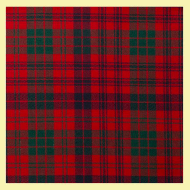Ross Red Modern Tartan 10oz Reiver Wool Fabric Lightweight Casual Mens Kilt