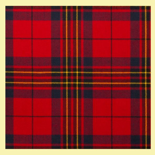 Leslie Red Modern Tartan 10oz Reiver Wool Fabric Lightweight Casual Mens Kilt