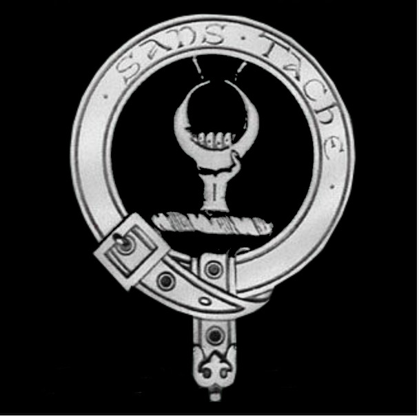 Napier Clan Badge Polished Sterling Silver Napier Clan Crest