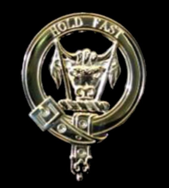 MacLeod Clan Badge Polished Sterling Silver MacLeod Clan Crest