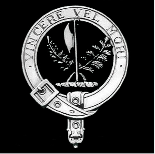 MacLaine Of Lochbuie Clan Badge Polished Sterling Silver MacLaine Clan Crest