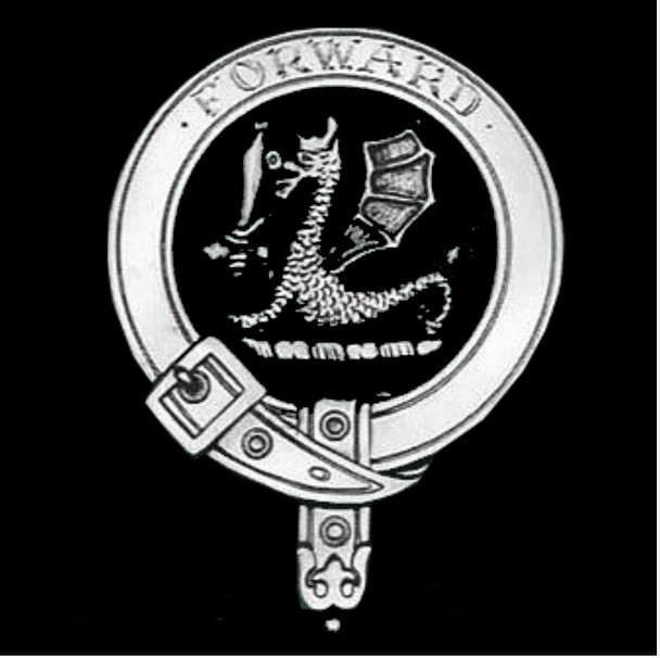 MacBeth Clan Badge Polished Sterling Silver MacBeth Clan Crest