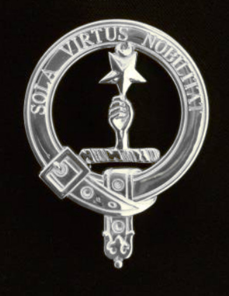 Henderson Clan Badge Polished Sterling Silver Henderson Clan Crest
